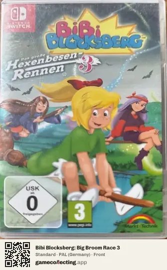 Bibi Blocksberg: Big Broom Race 3 Nintendo Switch, Germany box front