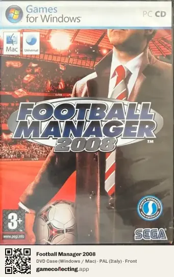 Football Manager 2008 Computer, Italy box front