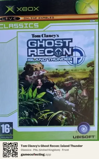 Tom Clancy's Ghost Recon: Island Thunder Xbox, United Kingdom box front