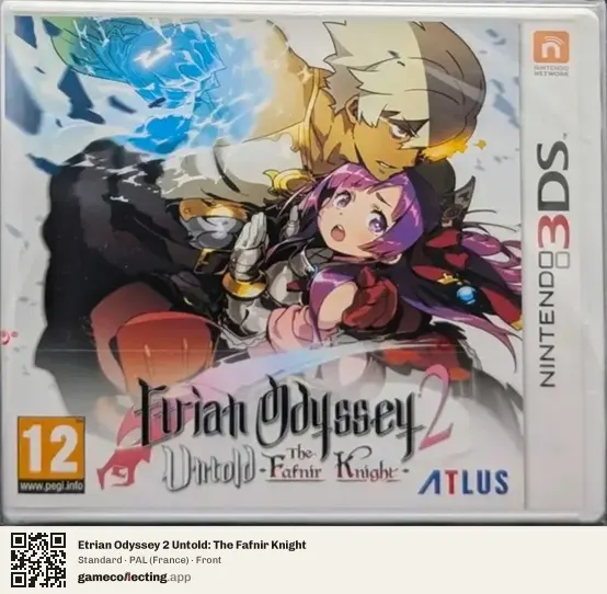 Etrian Odyssey 2 Untold: The Fafnir Knight Nintendo 3DS, France box front