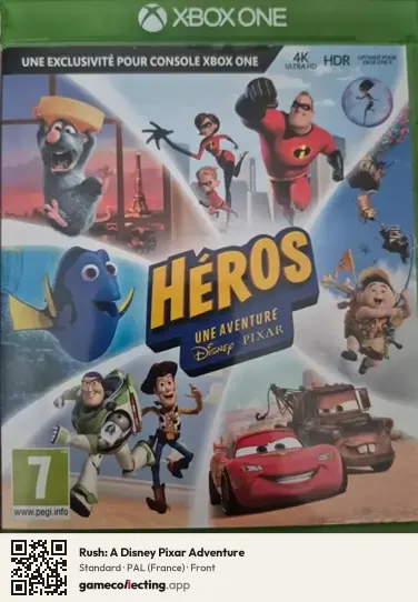 Rush: A Disney Pixar Adventure Xbox One, France box front