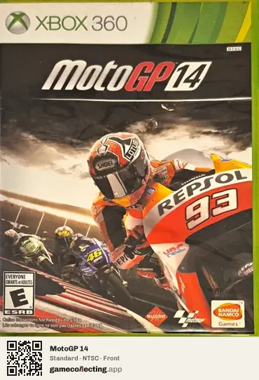 MotoGP 14 Xbox 360, NTSC box front