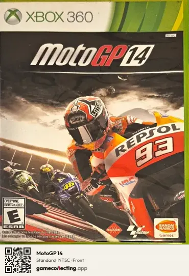 MotoGP 14 Xbox 360, NTSC box front