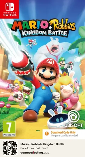 Mario + Rabbids Kingdom Battle Nintendo Switch, PAL box front