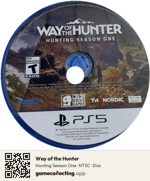 Way of the Hunter PlayStation 5, NTSC disc