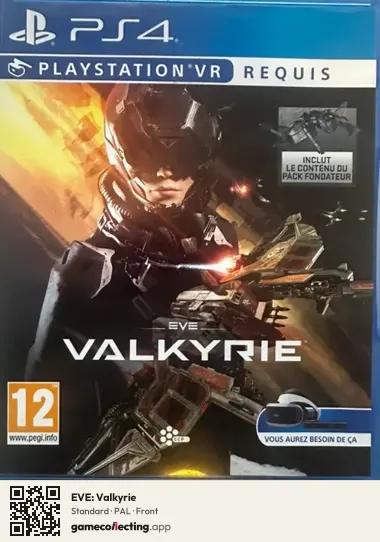 EVE: Valkyrie PlayStation 4, PAL box front