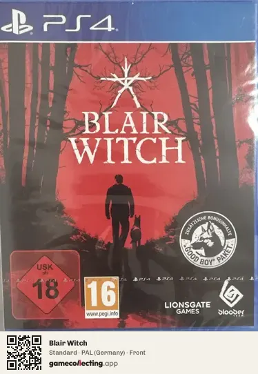 Blair Witch PlayStation 4, Germany box front