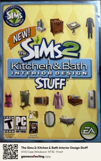 The Sims 2: Kitchen & Bath Interior Design Stuff Computer, NTSC box front