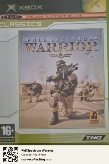 Full Spectrum Warrior Xbox, PAL box front