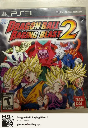 Dragon Ball: Raging Blast 2 PlayStation 3, NTSC box front