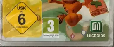 Garfield: 2 in 1 Game Collection, the USK square on its front