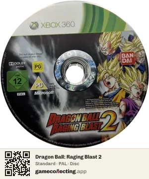 Dragon Ball: Raging Blast 2 Xbox 360, PAL disc