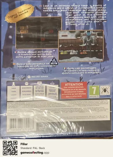 Pillar PlayStation 4, PAL box back