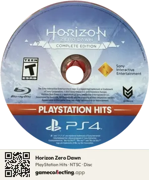 Horizon Zero Dawn PlayStation 4, NTSC disc