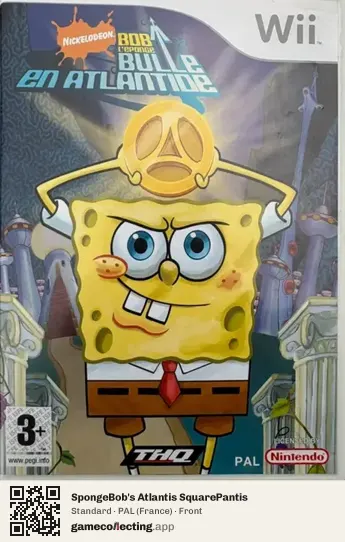SpongeBob's Atlantis SquarePantis Nintendo Wii, France box front