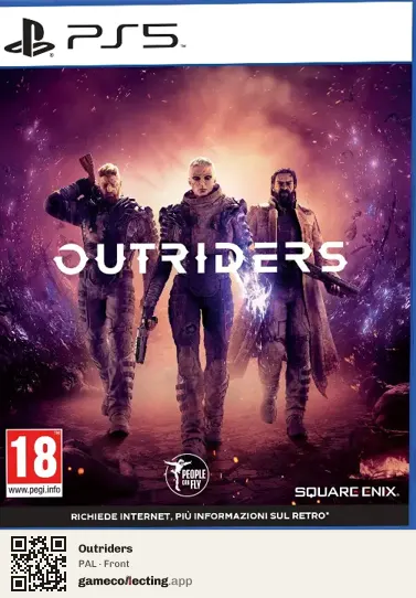 Outriders PlayStation 5, PAL box front