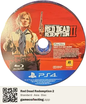 Red Dead Redemption 2 PlayStation 4, Asia disc