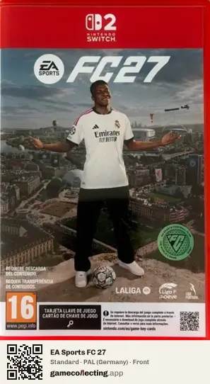 EA Sports FC 27 Nintendo Switch 2, Germany box front