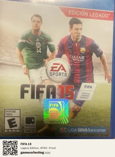 FIFA 15 PlayStation Vita, NTSC box front