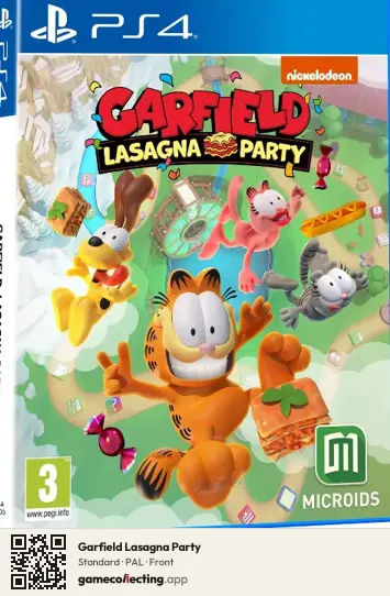 Garfield Lasagna Party PlayStation 4, PAL box front