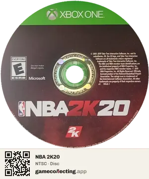 NBA 2K20 Xbox One, NTSC disc
