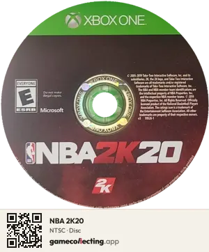 NBA 2K20 Xbox One, NTSC disc