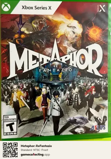 Metaphor: ReFantazio Xbox Series X, NTSC box front