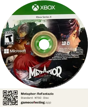 Metaphor: ReFantazio Xbox Series X, NTSC disc