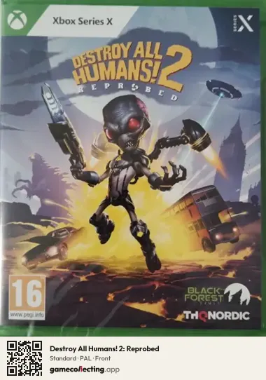 Destroy All Humans! 2: Reprobed Xbox Series X, PAL box front
