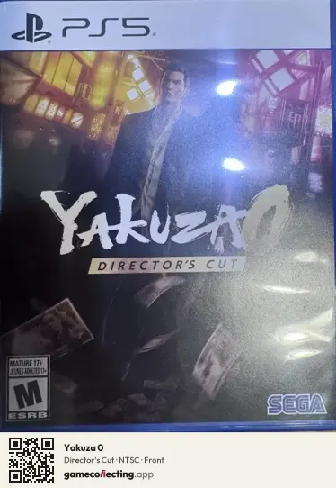 Yakuza 0 PlayStation 5, NTSC box front