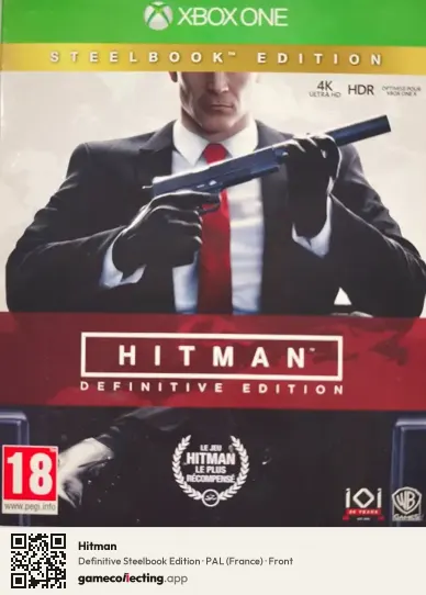 Hitman Xbox One, France box front