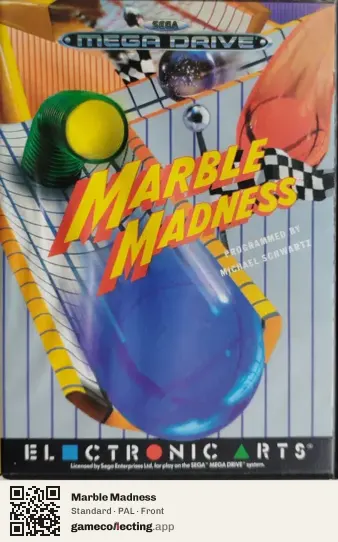 Marble Madness Sega Mega Drive / Genesis, PAL box front