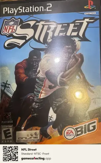 NFL Street PlayStation 2, NTSC box front