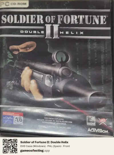 Soldier of Fortune II: Double Helix Computer, Spain box front