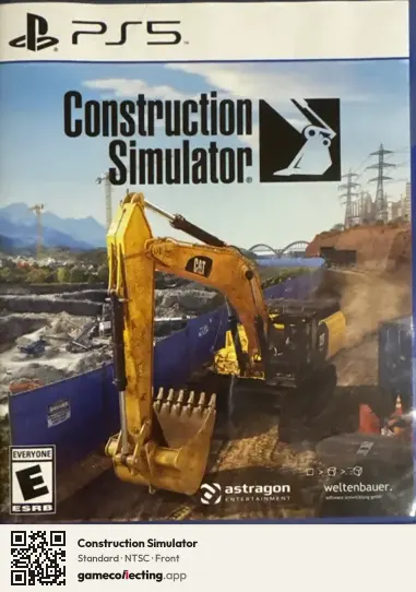 Construction Simulator PlayStation 5, NTSC box front