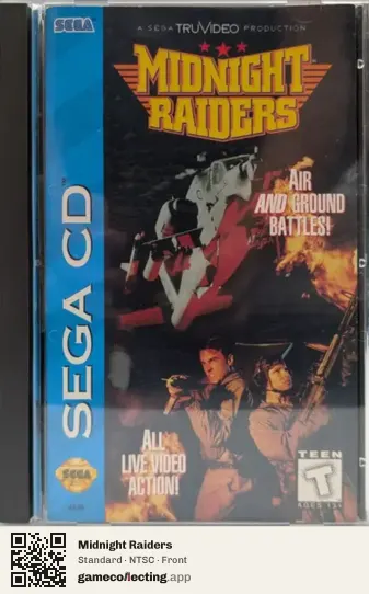 Midnight Raiders Sega Mega-CD / Sega CD, NTSC box front