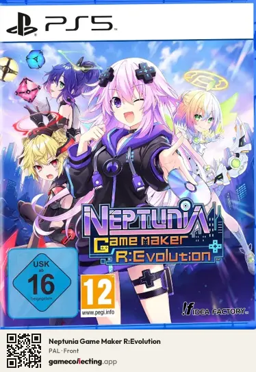 Neptunia Game Maker R:Evolution PlayStation 5, PAL box front