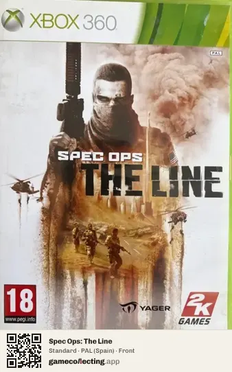 Spec Ops: The Line Xbox 360, Spain box front