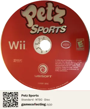 Petz Sports Nintendo Wii, NTSC disc