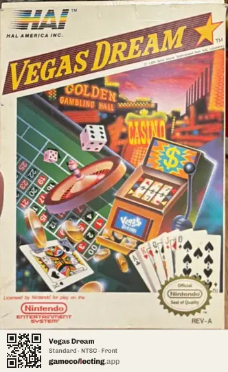 Vegas Dream Nintendo Entertainment System, NTSC box front