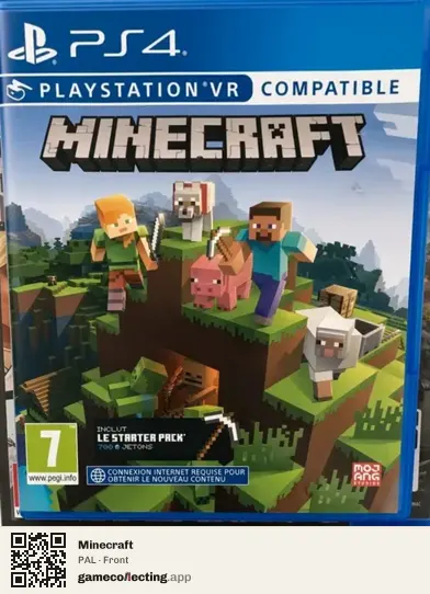 Minecraft PlayStation 4, PAL box front