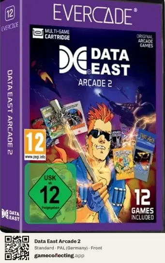Data East Arcade 2 Evercade, Germany box front