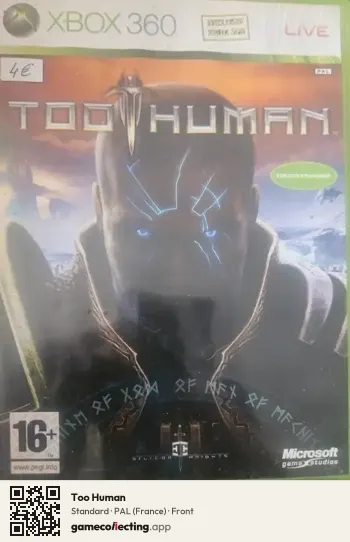 Too Human Xbox 360, France box front