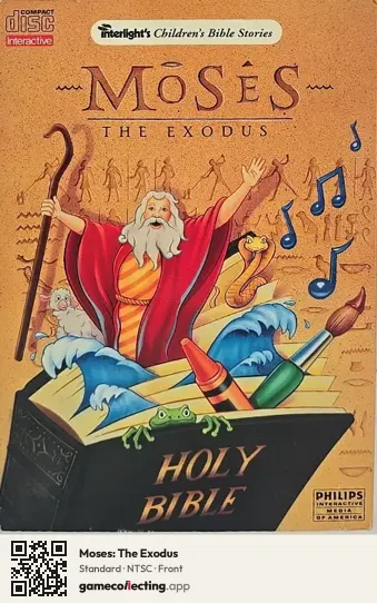 Moses: The Exodus Philips CD-i, NTSC box front