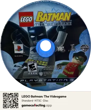 LEGO Batman: The Videogame PlayStation 3, NTSC disc