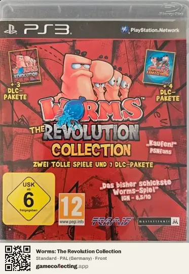 Worms: The Revolution Collection PlayStation 3, Germany box front