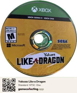 Yakuza: Like a Dragon Xbox Series X, NTSC disc