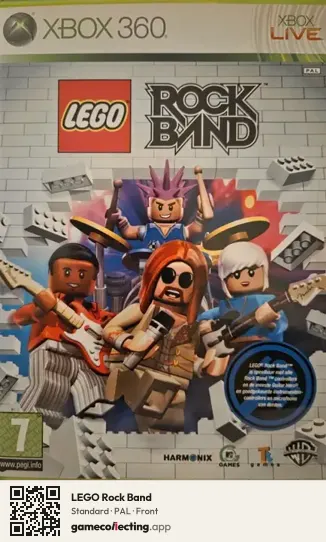 LEGO Rock Band Xbox 360, PAL box front