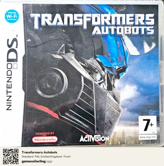 Transformers: Autobots Nintendo DS, United Kingdom box front
