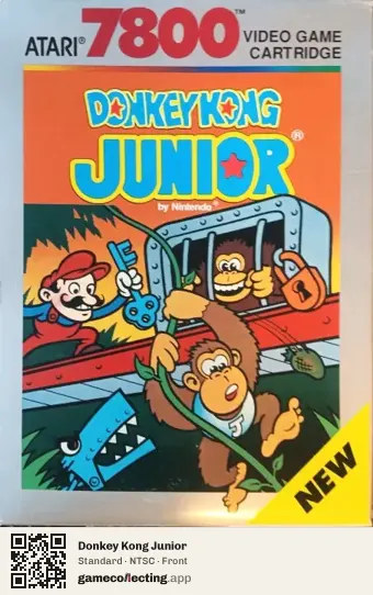 Donkey Kong Junior Atari 7800, NTSC box front